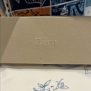 Ffern Women's Beige Wallet - Embossed Logo